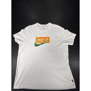 The Nike Tee White Graphic T-Shirt Short Sleeve Men's XXL NWOT